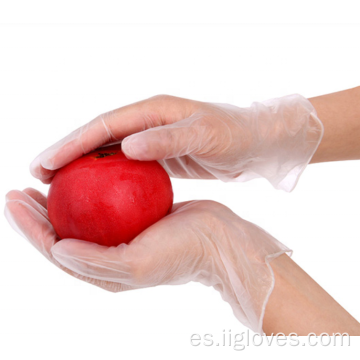 Guantes de vinilo de plástico transparente transparente de limpieza para el hogar